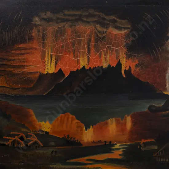 After Charles Blomfield - Tarawera Eruption