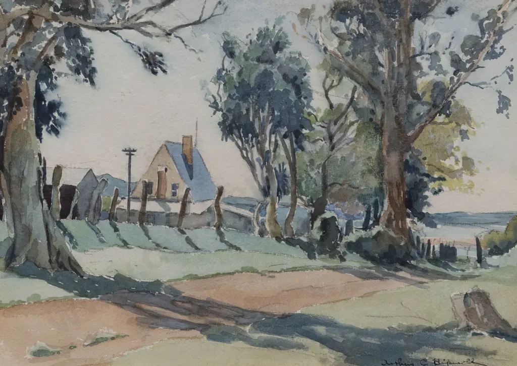 Arthur Hipwell (1894 - 1964) - Country Lane Image 1++