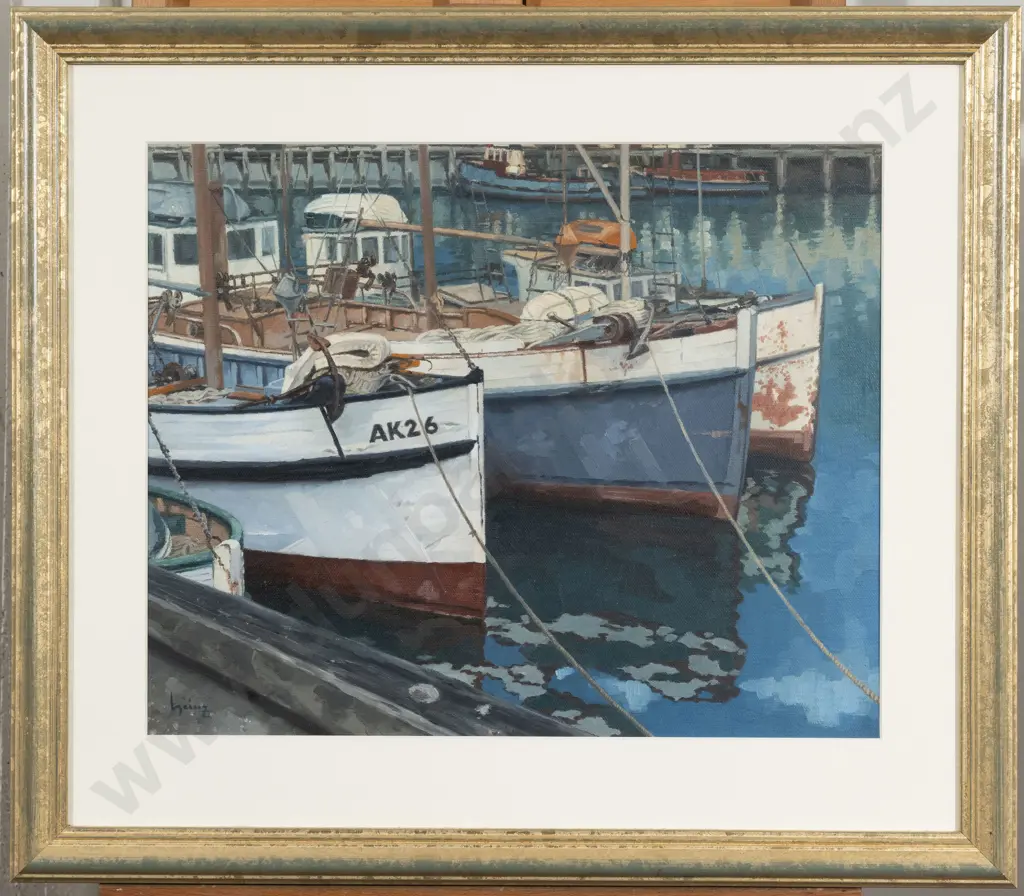 Valerie Olga Heinz (b1928) - Study of Fishing Boats Image 1++
