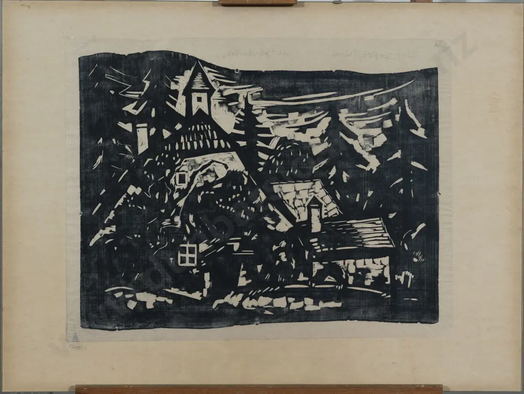 Heribert Potuznik (Austrian 1910 - 1984) - Wahlviertler Hof Image 1++