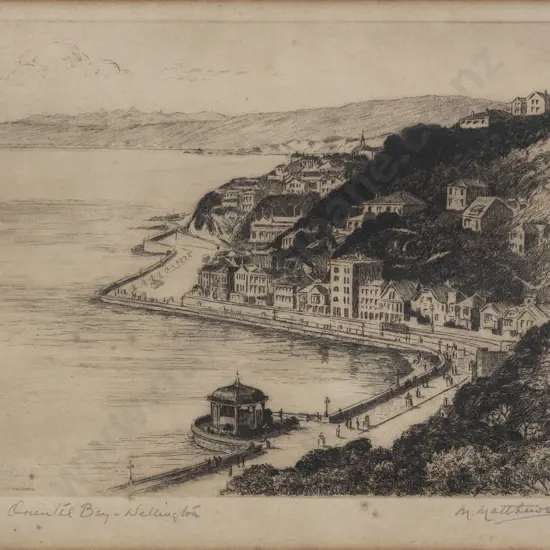 M Matthews (1899 - 1945) - Oriental Bay Wellington