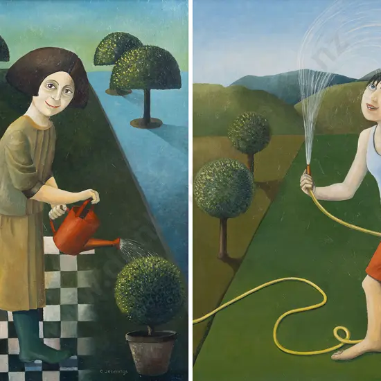 Claire Jennings - "The Garden" & "Cooling Off 1" (2)