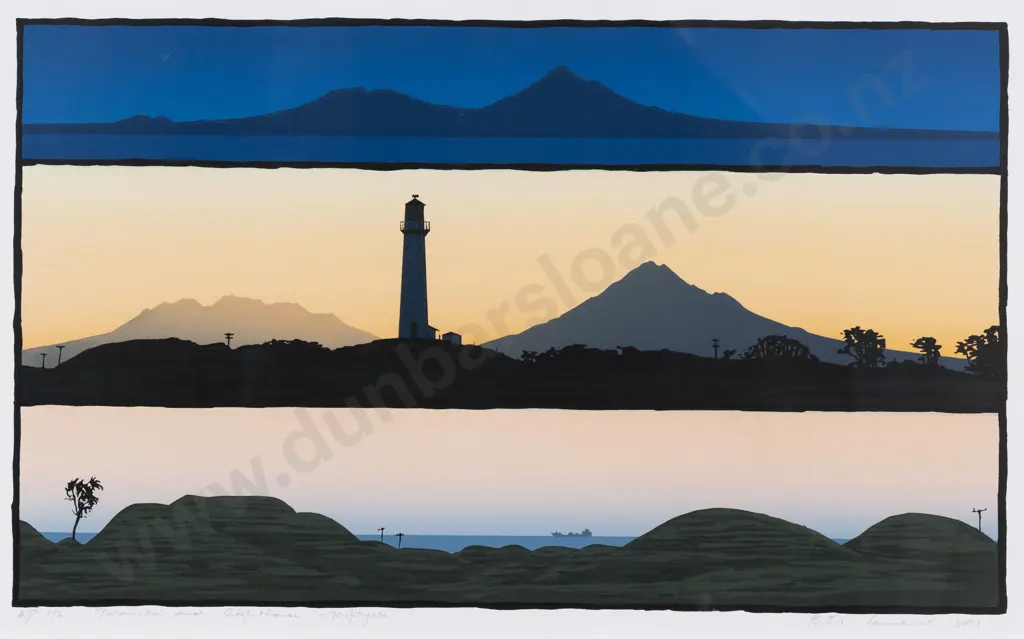 Peter Lambert - Taranaki and Lighthouse Image 1++