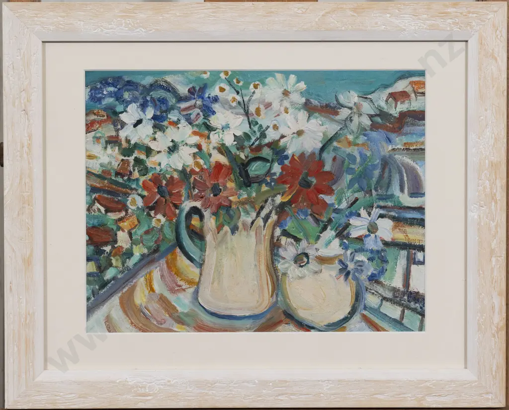 Lily Lewis (1921 - 2009) - Flowers & Jugs Image 1++