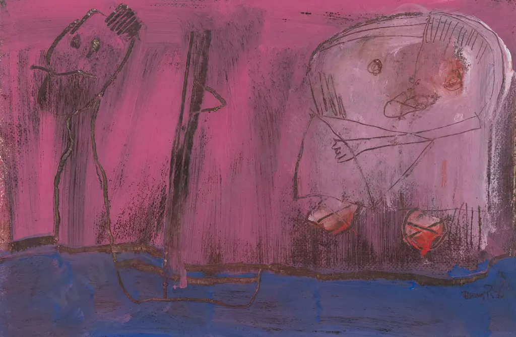 Fernando Ramos Prida (Mexican b 1937) - Octubre Y Los Silencios Image 1++
