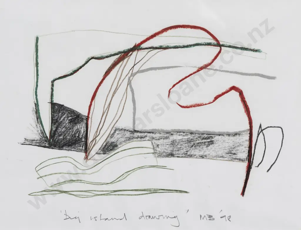 Malcolm Benham (b 1949) - 'Big Island Drawing' Image 1++