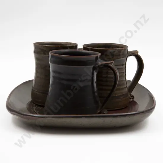 Three St Ives Pottery Mugs