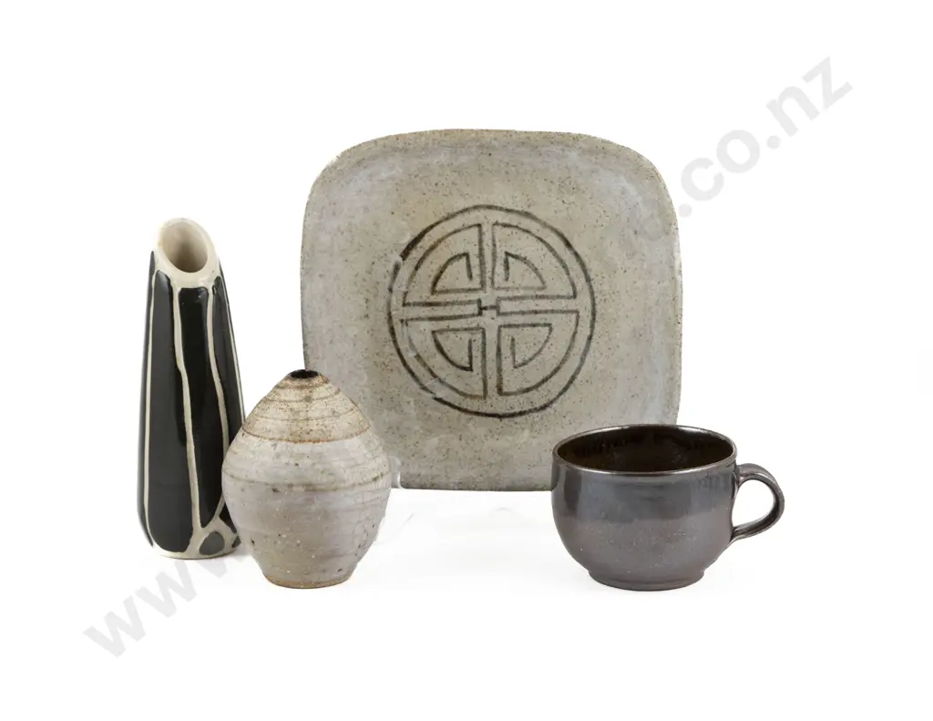 Four Assorted Pottery Pieces Image 1++