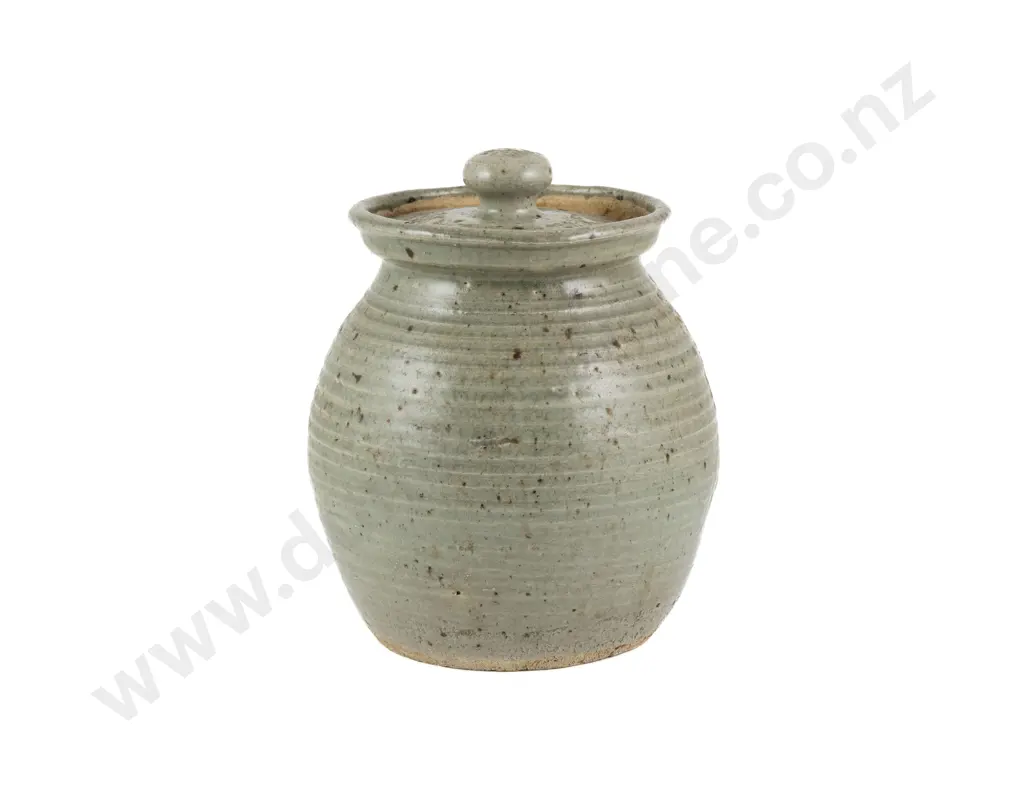 NZ Pottery Lidded Canister Image 1++