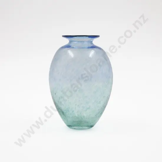 O & M Höglund Ovoid Glass Vase "Americas Cup" 2000