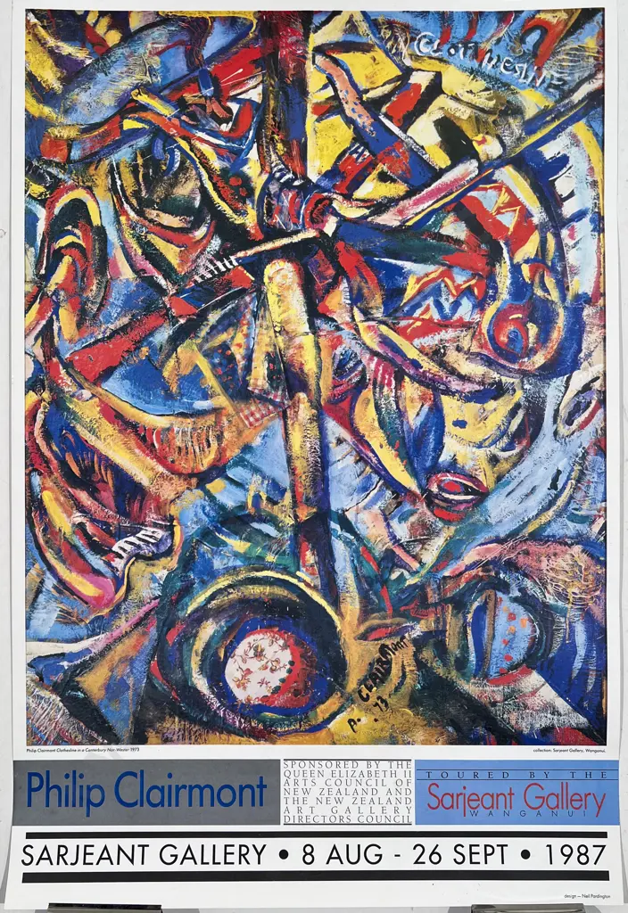 Philip Clairmont Sargeant Gallery Exhibition Poster 1987 Image 1++