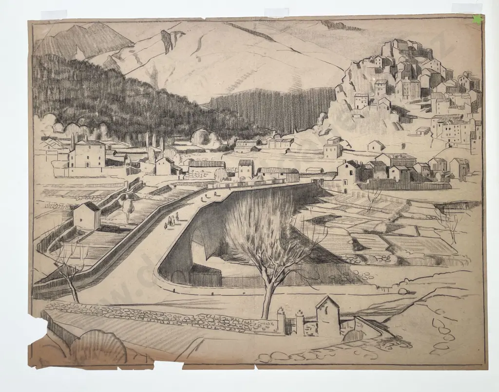 John Weeks (1888 - 1965) - Four Architectural Studies (unframed) Image 1++
