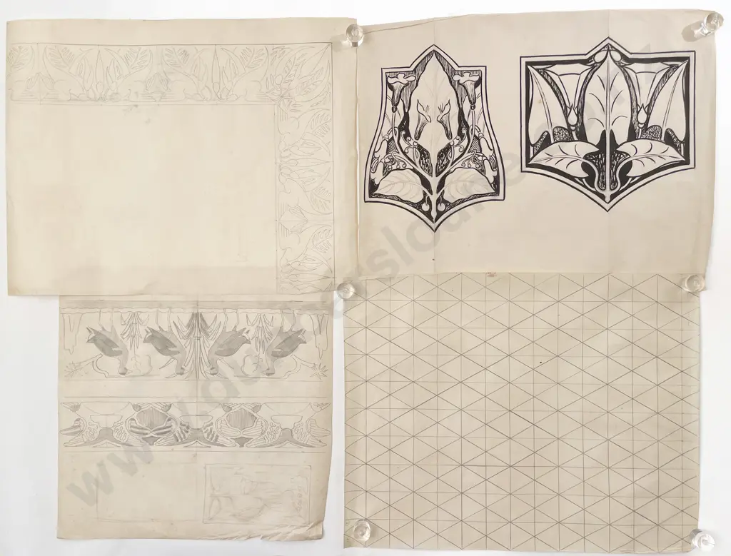 John Weeks (1888 - 1965) - Eight Graphic Sketches (unframed) Image 1++