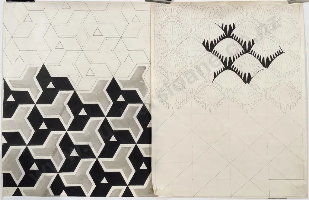 John Weeks (1888 - 1965) - Eight Graphic Sketches (unframed) Image 1++
