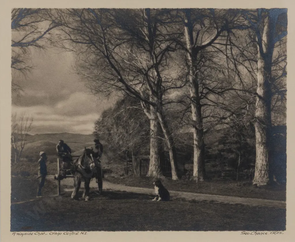George Chance (1885 - 1963) - A Wayside Chat Image 1++