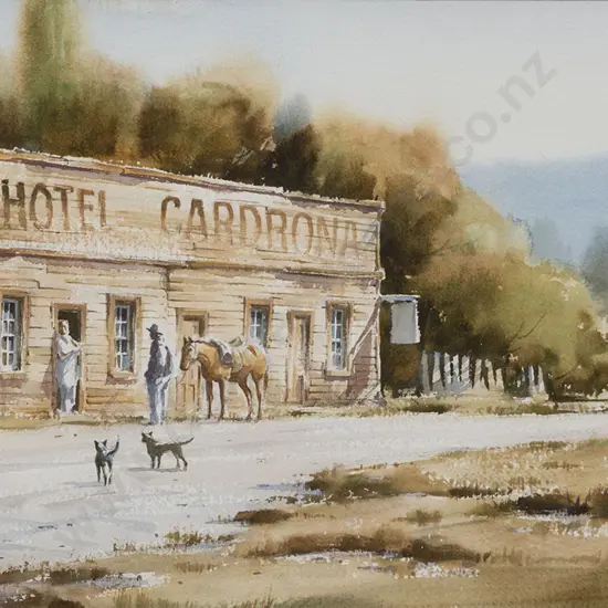 Garrick Tremain (b1941) - Hotel Cardrona