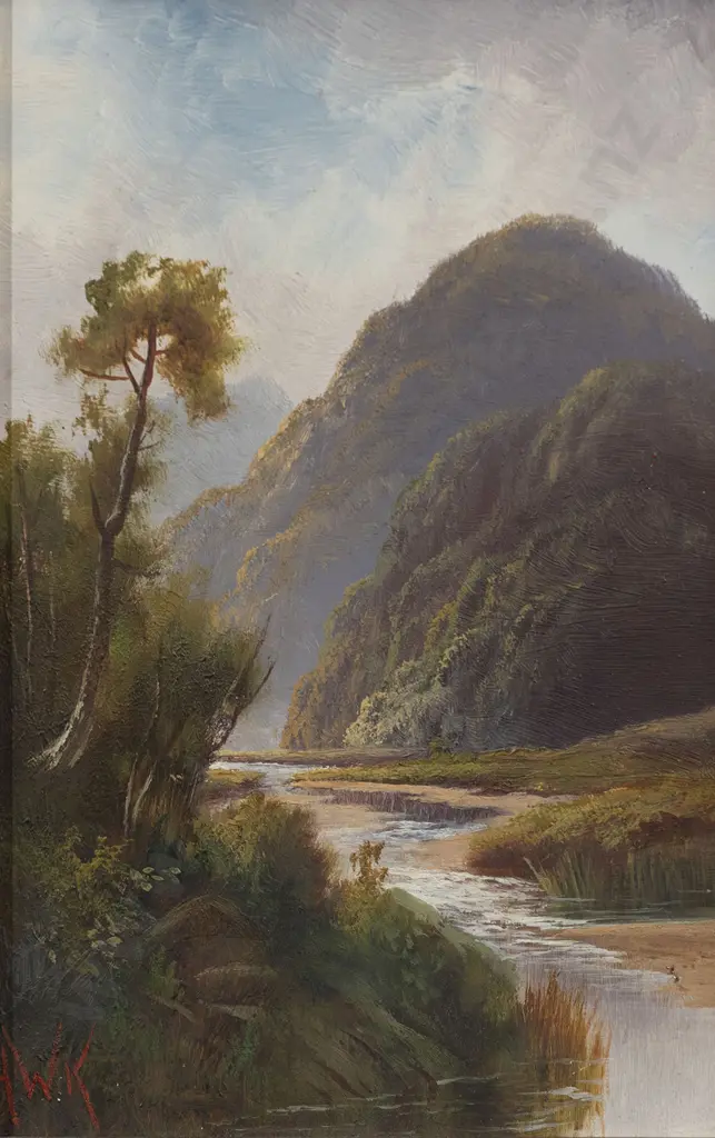 Henry William Kirkwood (1854 - 1925) - Maitai River Nelson Image 1++