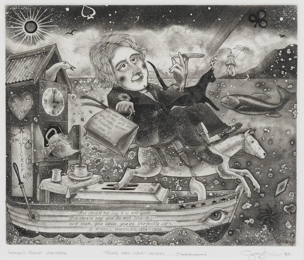 Gary Tricker (1938 - 2021) - There Are Many Things - Shakespeare Image 1++