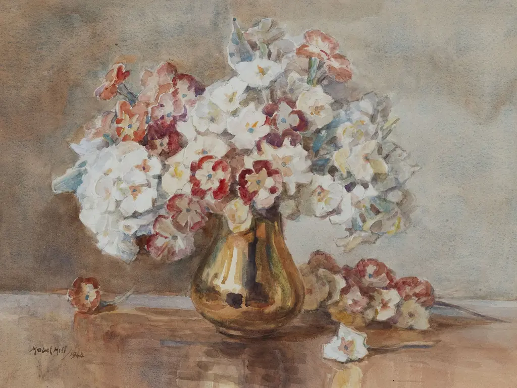 Mabel Hill (1872 - 1956) - Primroses Image 1++