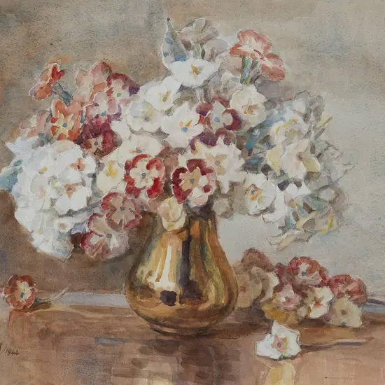 Mabel Hill (1872 - 1956) - Primroses