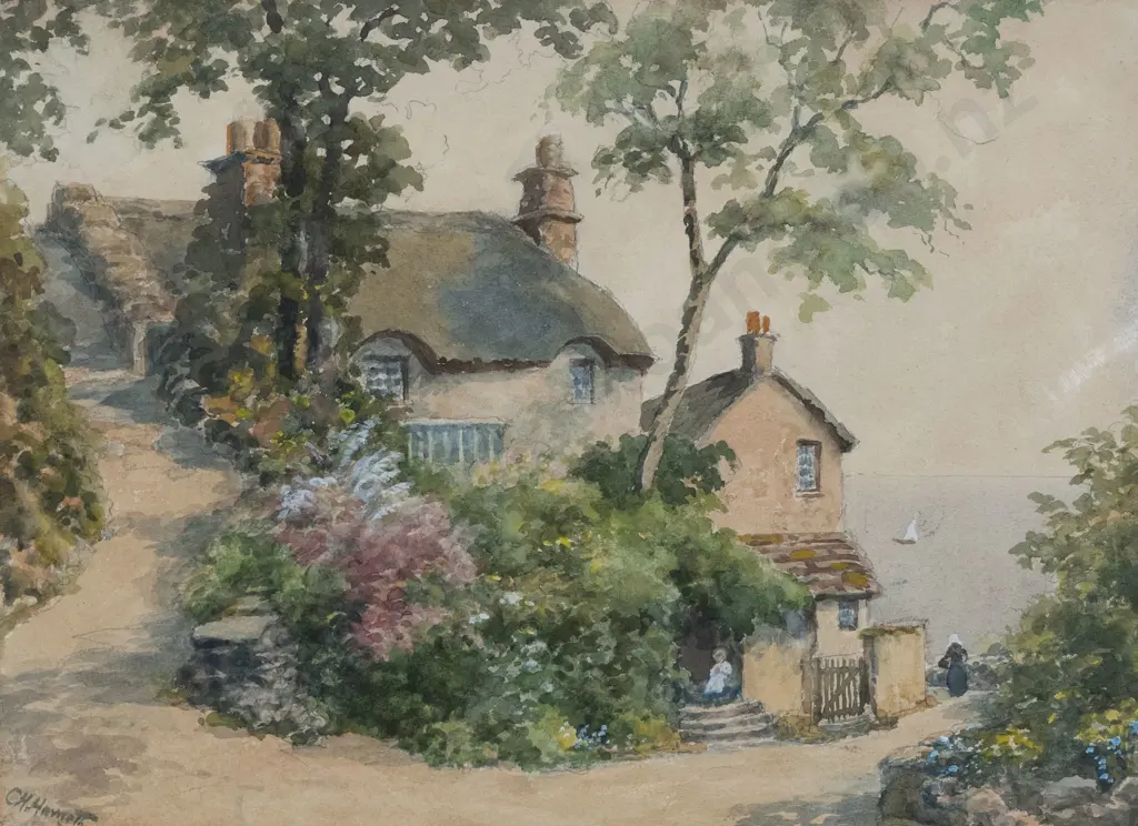 C H Howorth (1856 - 1945) - Shelleys Cottage Image 1++
