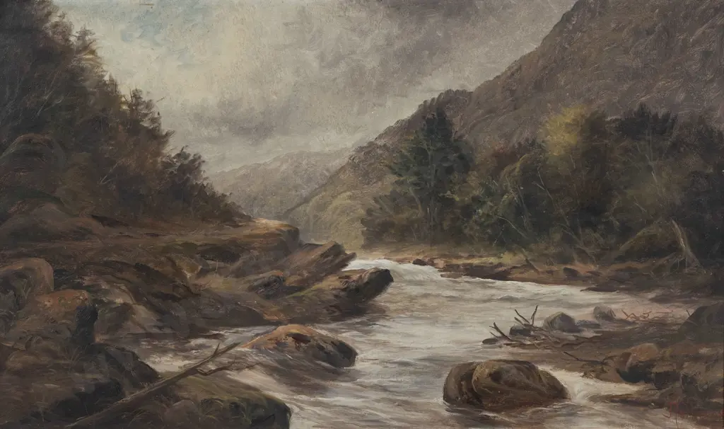 J R Rollason (1856 - 1906) - Makina Gorge Image 1++