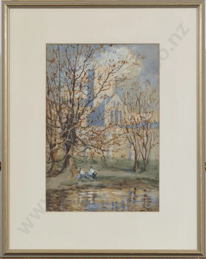 Unknown Artist - Riverside Scene Image 1++