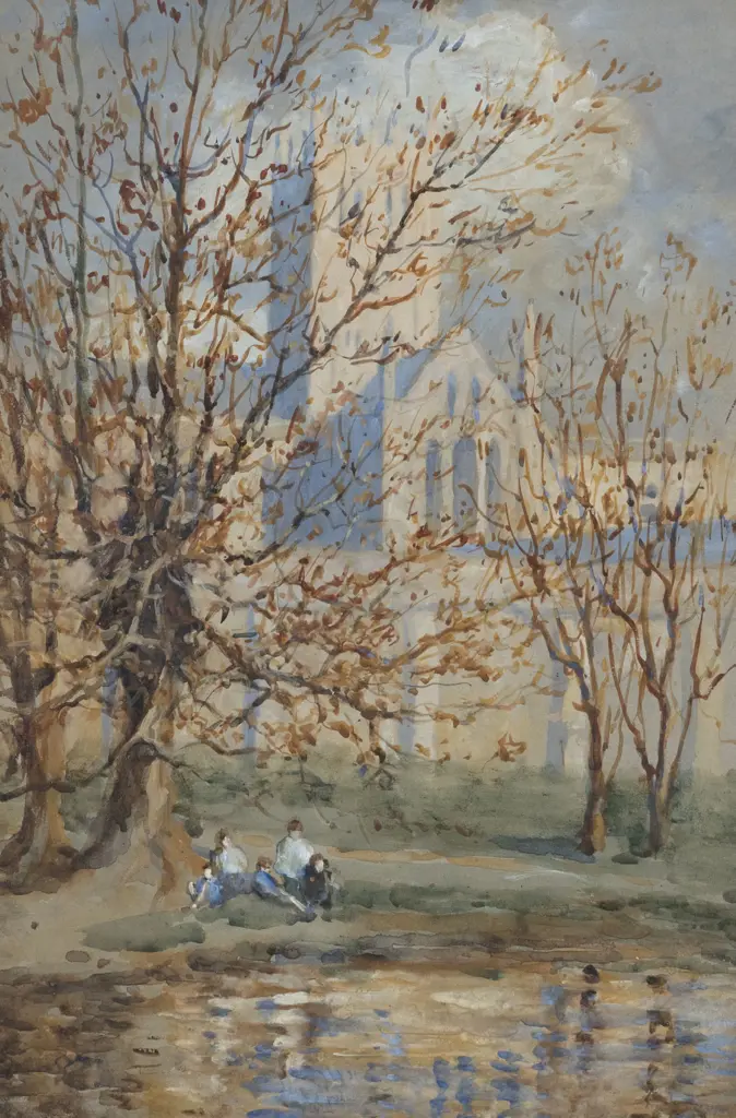 Unknown Artist - Riverside Scene Image 1++