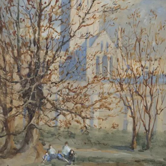Unknown Artist - Riverside Scene