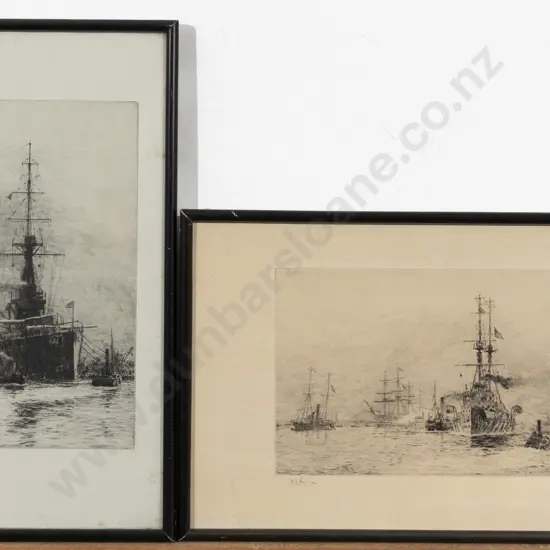 William Lionel Wyllie - Ship in Port & Other