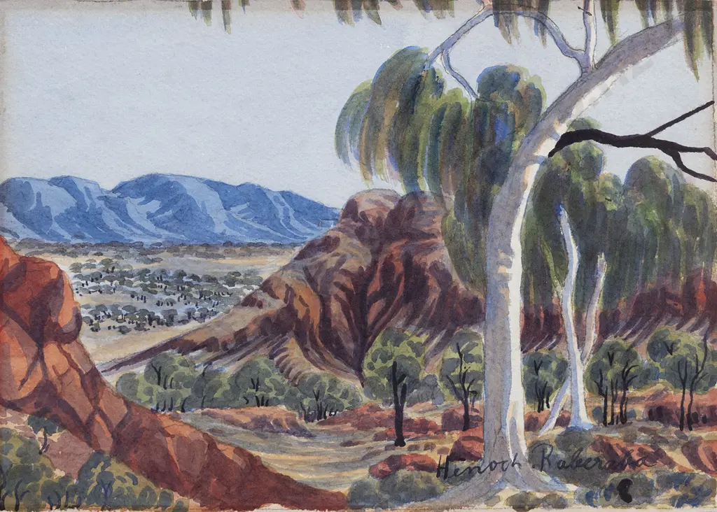 Henoch Raberaba (1914 - 1975) - Australian Landscape Image 1++