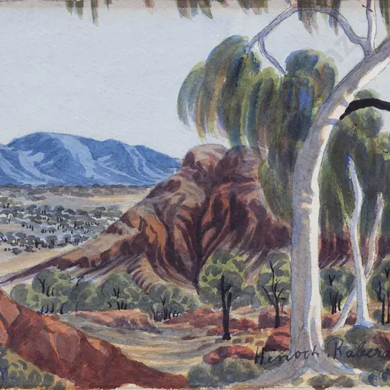 Henoch Raberaba (1914 - 1975) - Australian Landscape