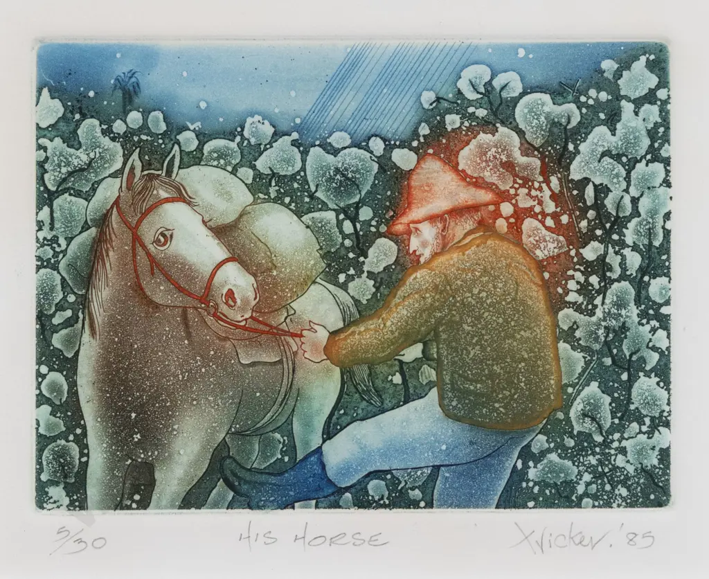 Gary Tricker (1938 - 2021) - His Horse Image 1++