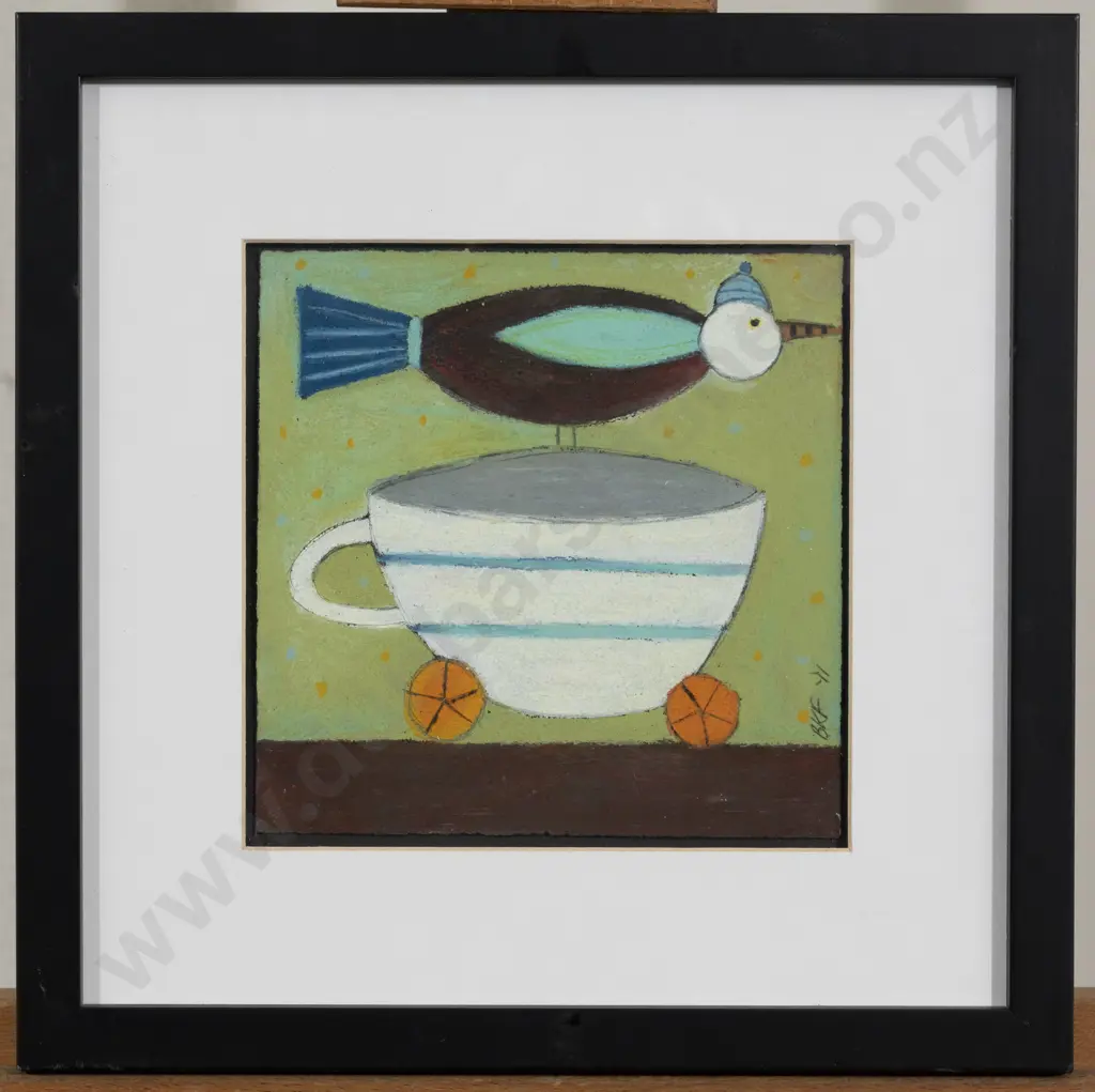 Barbara Franklet - Morning Tea - Striped Cup Image 1++