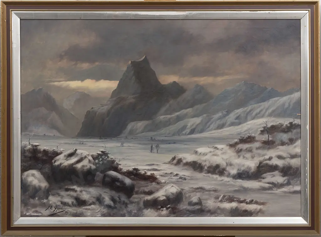 George Edmund Pruden (1870-1944) - Winter Landscape Image 1++