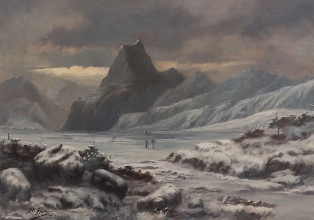 George Edmund Pruden (1870-1944) - Winter Landscape Image 1++