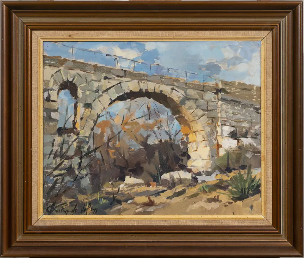 Gaston De Vel (1924 - 2010) - Stone Bridge Image 1++
