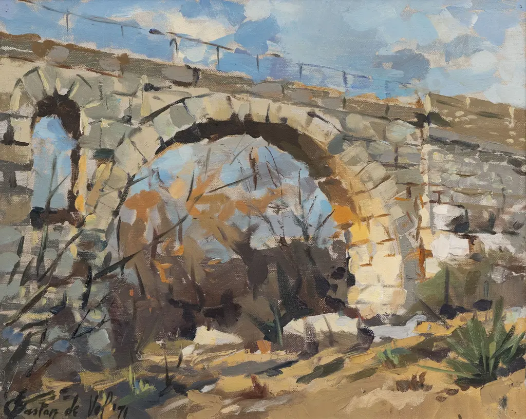 Gaston De Vel (1924 - 2010) - Stone Bridge Image 1++