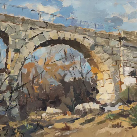 Gaston De Vel (1924 - 2010) - Stone Bridge