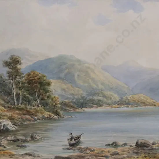 W G Baker (1864-1929) - Lake Te Anau