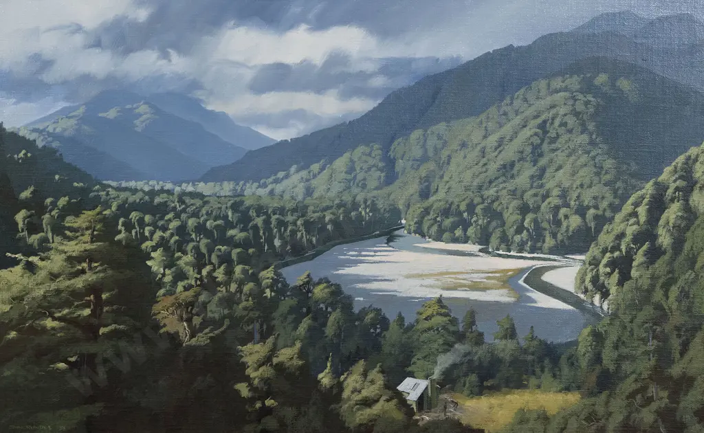 John Rundle (1933 - 2014) - Waitewaewae Hut Image 1++
