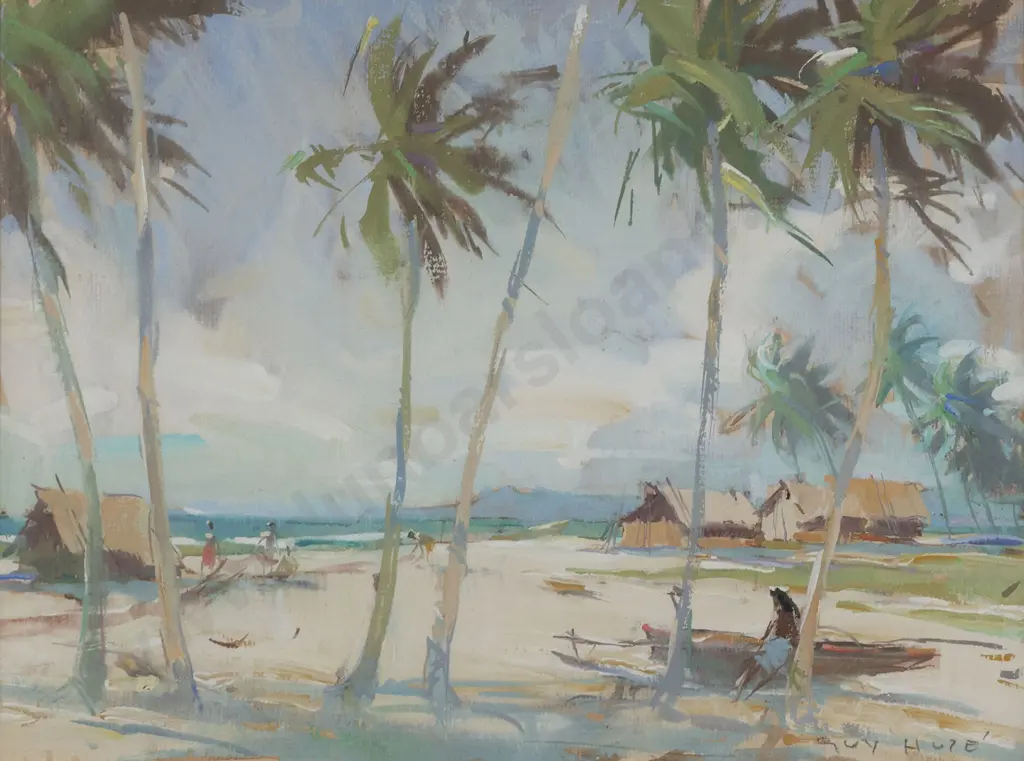 Guy Huze (b1921) - Islands Study Image 1++