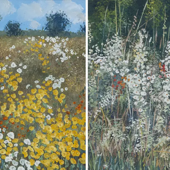 Robert Walls - Two Garden Scenes
