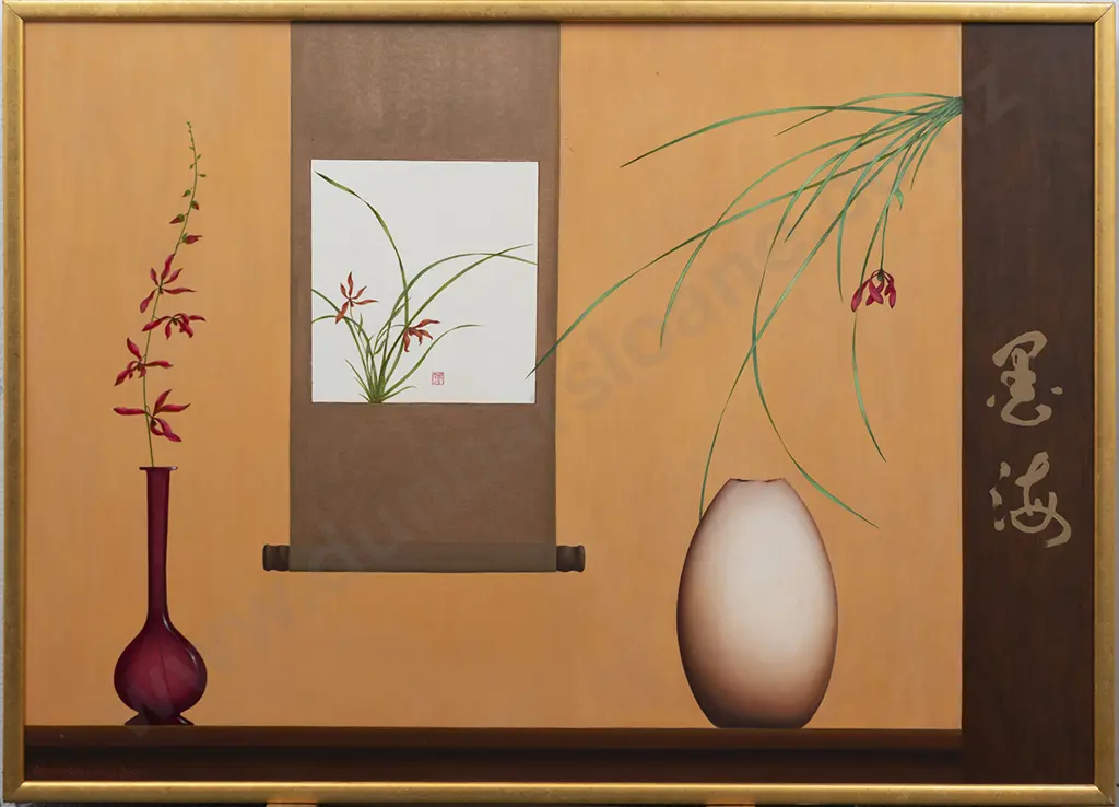 Richard Shallcrass - Constantinidis Pot with Three Orchids Image 1++