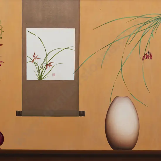 Richard Shallcrass - Constantinidis Pot with Three Orchids