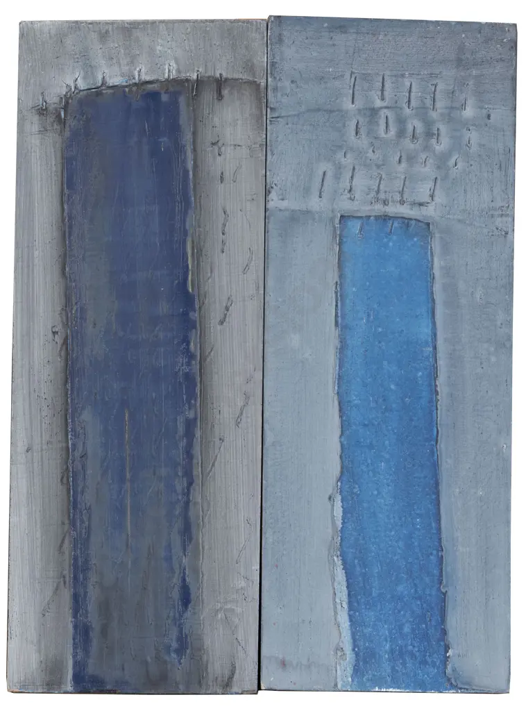 Unknown Artist - Pair Untitled Abstract Panels Image 1++
