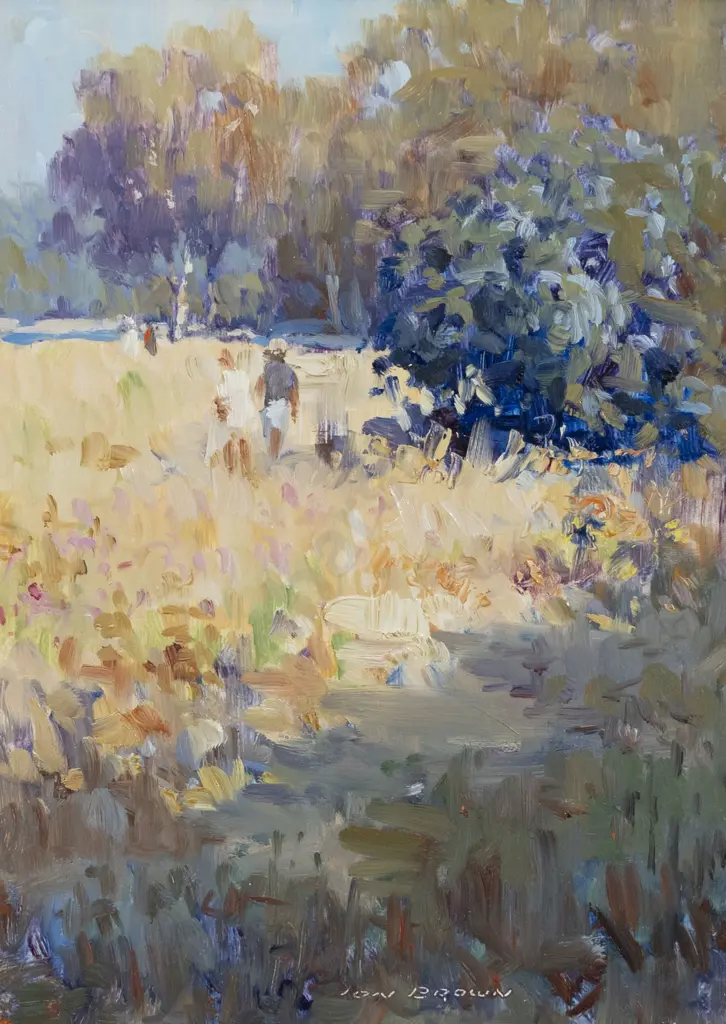Ion Brown (b 1942) - Off To The River Image 1++