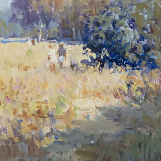 Ion Brown (b 1942) - Off To The River