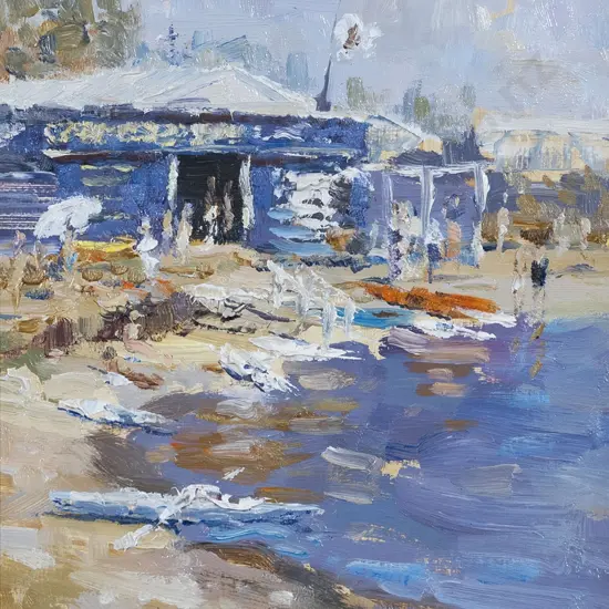 Ion Brown (b 1942) - The Windsurf Shop