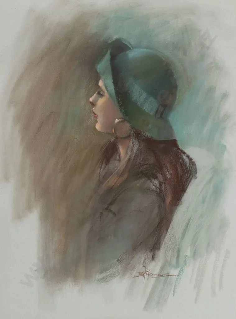 Barbara McManus (Australian b 1939) - The New Hat Image 1++